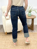 Carrie Anne High Rise Cuffed Crop Slim Straight Jeans