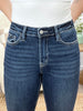 Carrie Anne High Rise Cuffed Crop Slim Straight Jeans