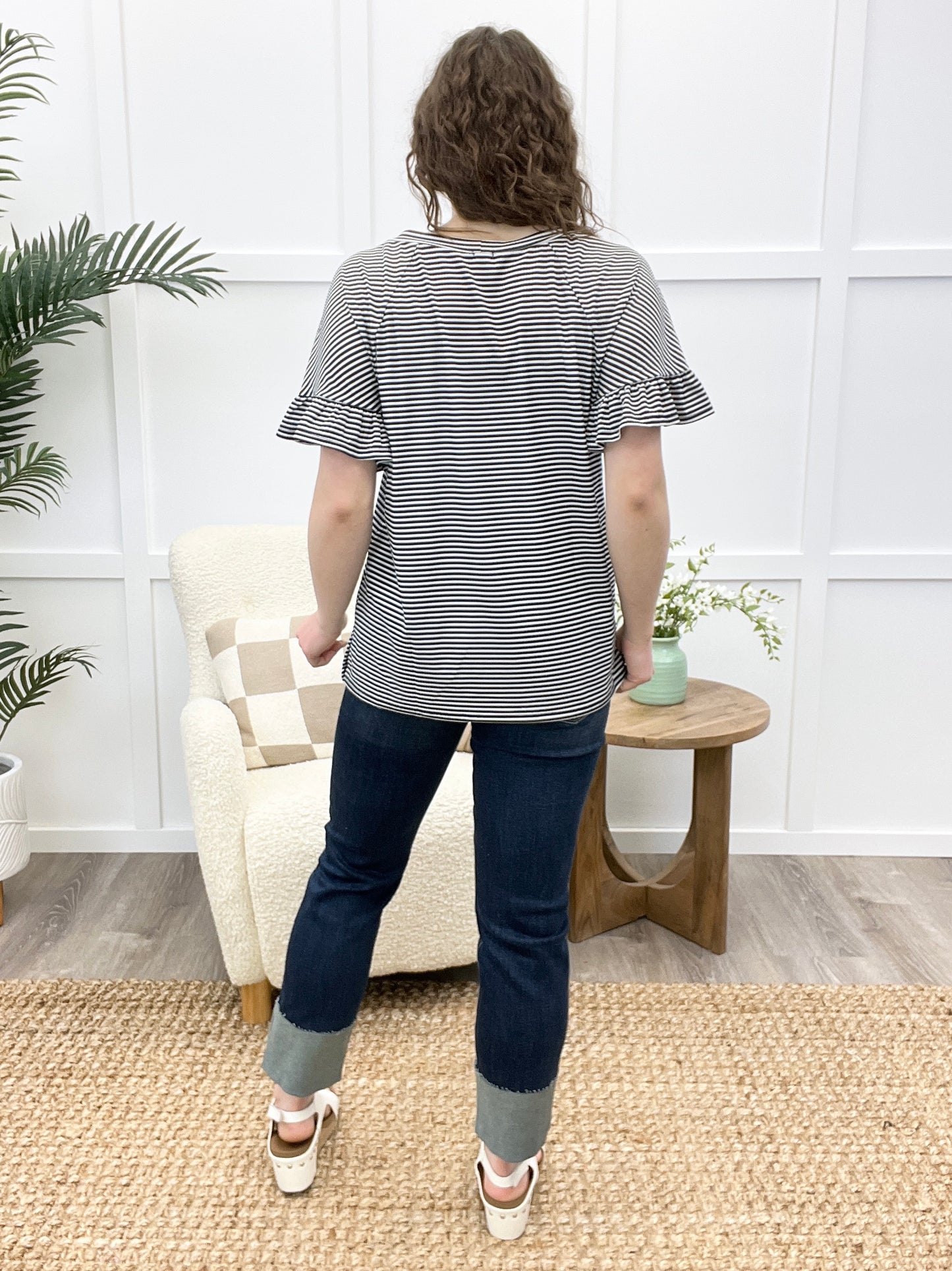 See It Your Way Top - Ivory/Black