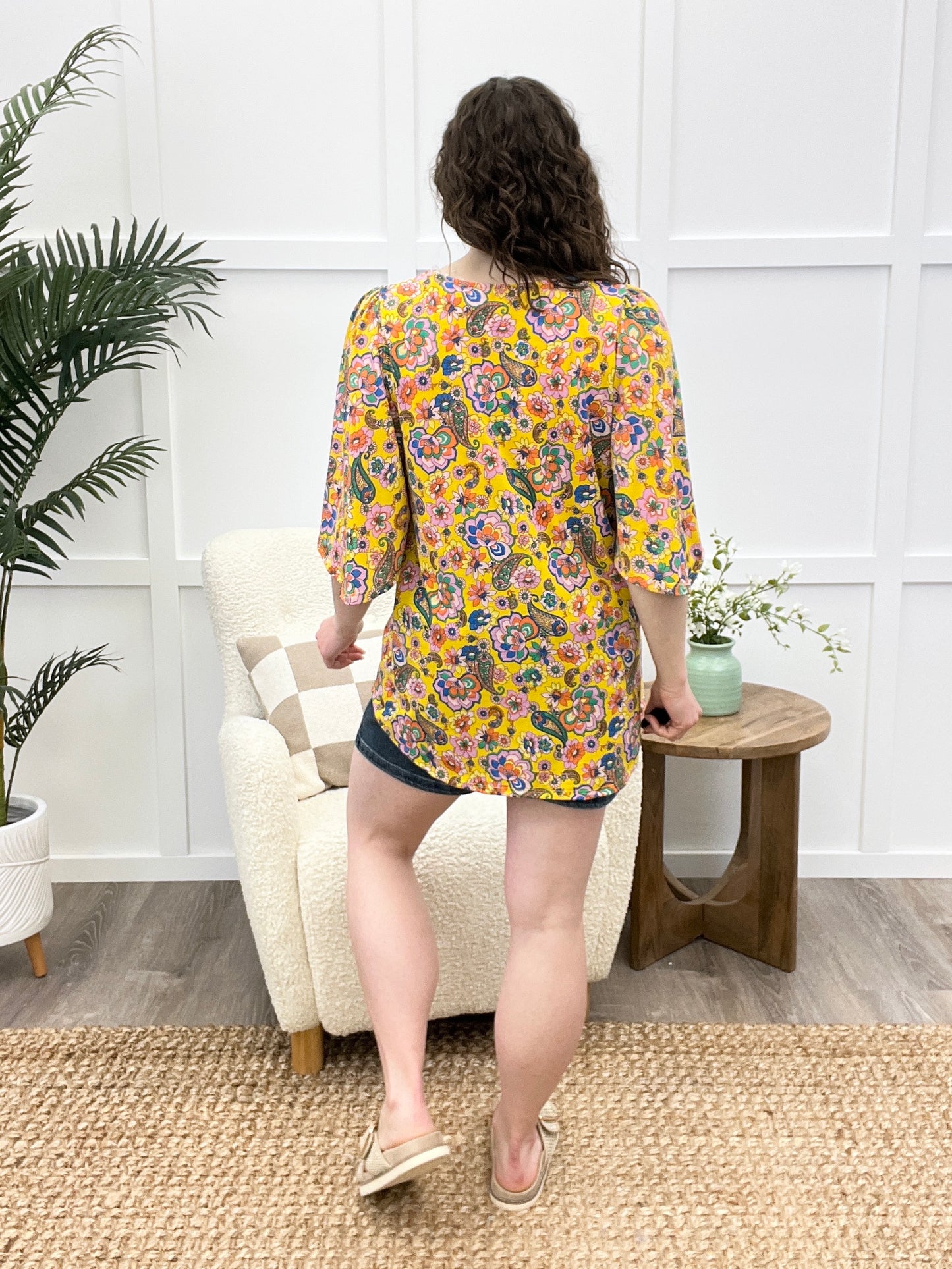 Dear Scarlett Wildflower Breeze Half Sleeve Cali Top
