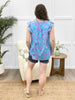 Dear Scarlett Ocean Breeze Lizzy Flutter Sleeve Top