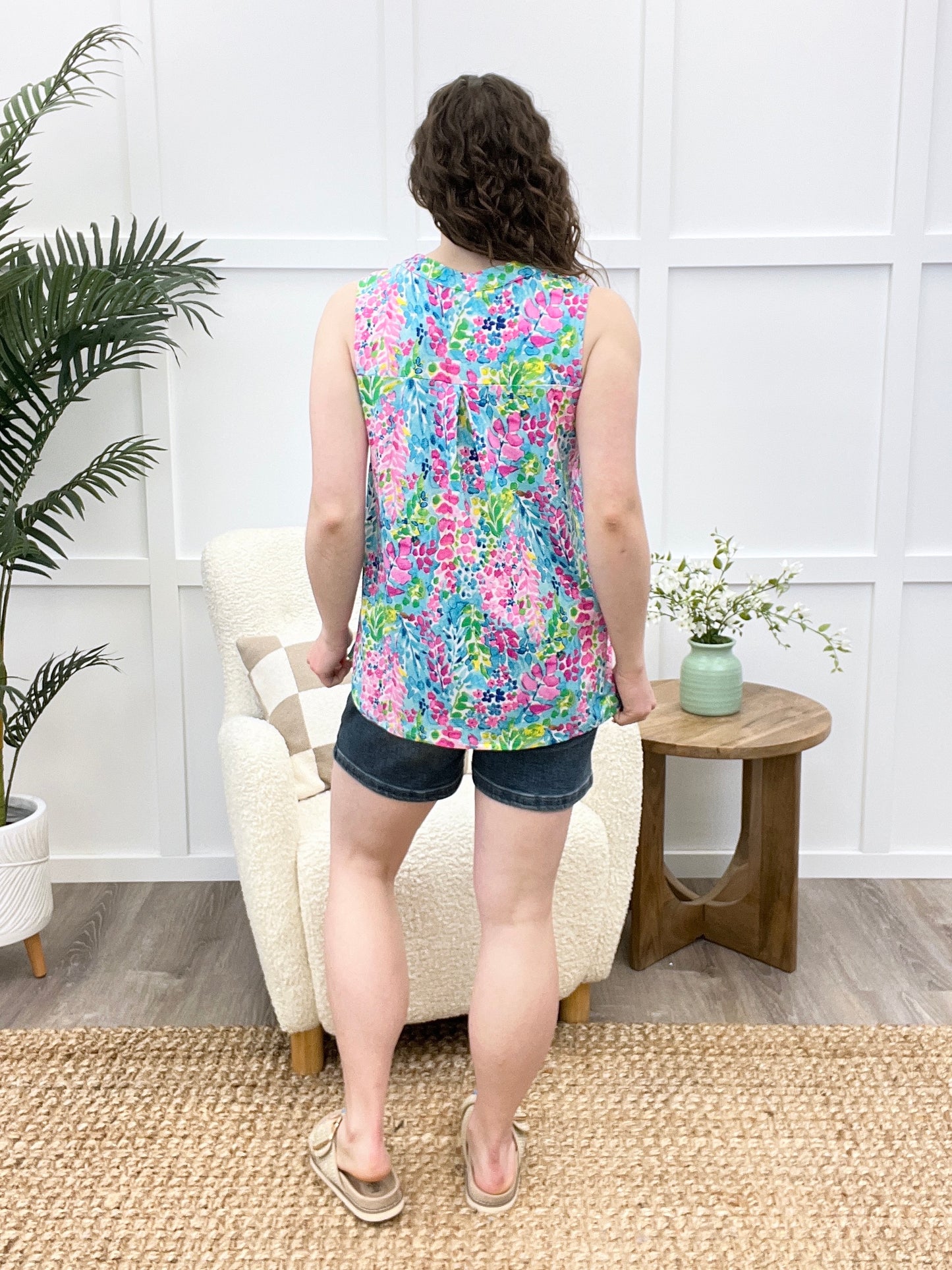 Dear Scarlett Blooming Meadow Breeze Lizzy Tank
