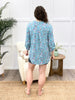 Dear Scarlett Aqua Blossom Lizzy Top