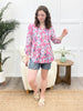 Dear Scarlett Fuchsia Blossom Lizzy Top
