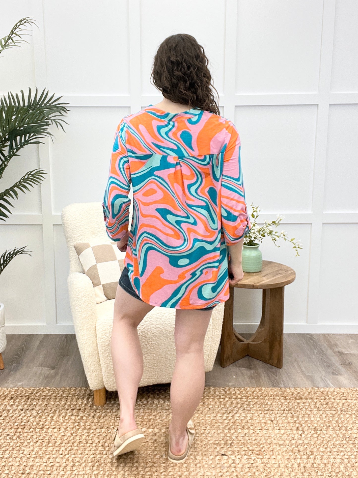 Dear Scarlett Groovy Waves Lizzy Top