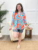 Dear Scarlett Groovy Waves Lizzy Top