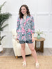 Dear Scarlett Vibrant Safari Lizzy Top