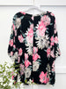 Dear Scarlett Blush and Black Floral Essential Top