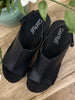 Corkys Black Smooth Carley Wedge