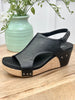 Corkys Black Smooth Carley Wedge