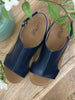 Corkys Volta II Navy Wedge Sandals