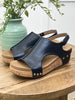 Corkys Volta II Navy Wedge Sandals