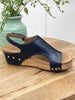 Corkys Volta II Navy Wedge Sandals