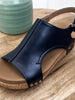 Corkys Volta II Navy Wedge Sandals