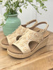 Corkys Raffia Flower Carley Wedge