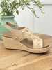 Corkys Raffia Flower Carley Wedge