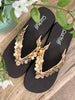 Corkys No Running Sandal - Gold Metallic