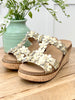Corkys Gold Metallic Mic Drop Wedge