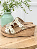 Corkys Gold Metallic Mic Drop Wedge