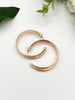 Golden Glow Classic Hoop Earrings