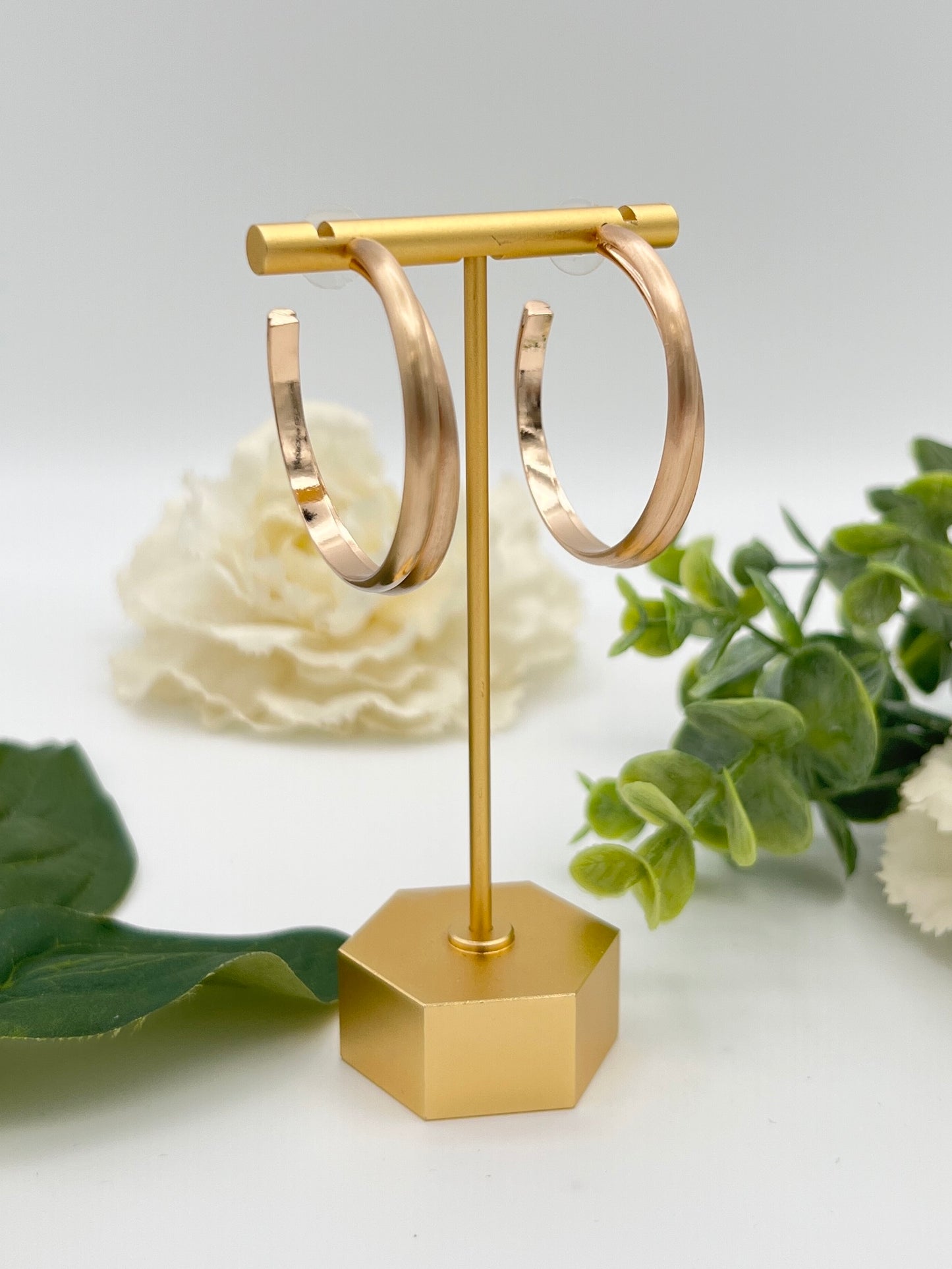 Golden Glow Classic Hoop Earrings