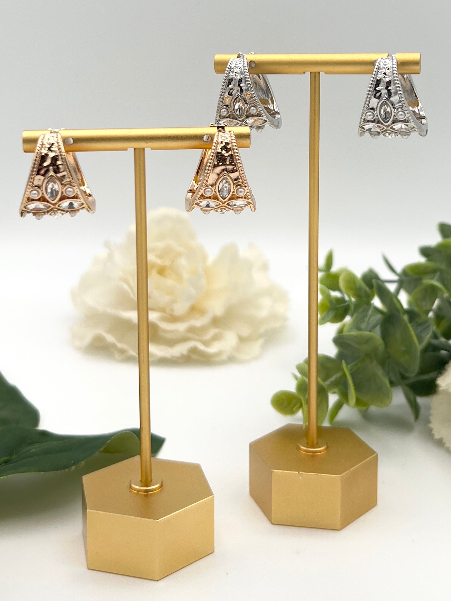 Hammered Elegance Hoop Earrings