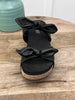 Corkys Sittin' Pretty Black Cork Wedge Sandals