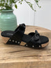 Corkys Sittin' Pretty Black Cork Wedge Sandals
