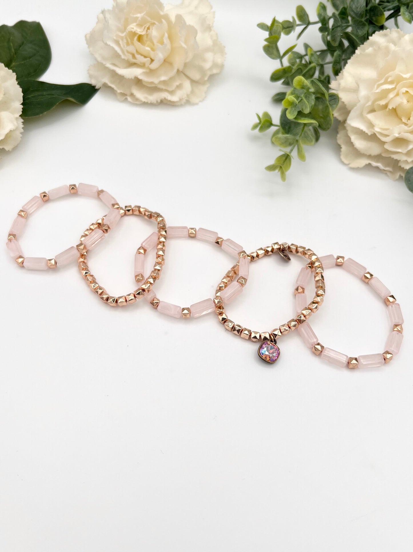 Golden Hour Glam Bracelet Stack Set