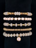 Golden Kiss Bracelet Set - Pink