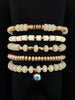 Golden Kiss Bracelet Set - Cream