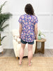 Bold Blooms Abstract Floral Top