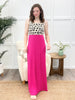 Soft Spoken Dress - Fuchsia