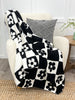 Checkered Daisy Throw Blanket