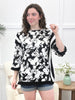 Garden Gala Top - Black Floral