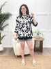Garden Gala Top - Black Floral