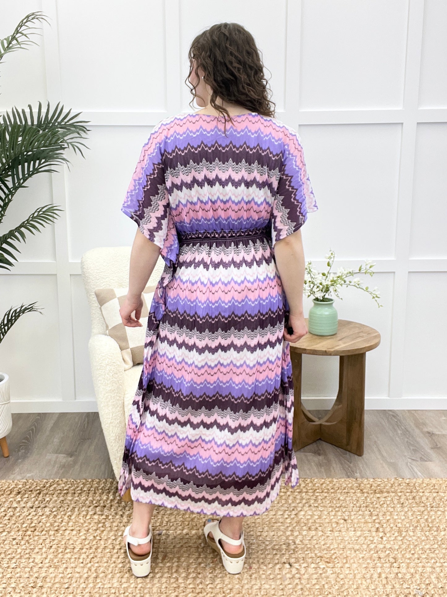 Vibing On You Dress - Lilac Multi