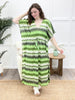 Vibing On You Dress - Sage Multi