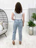 Mary High Rise Crop Straight Light Wash Jeans