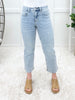 Mary High Rise Crop Straight Light Wash Jeans