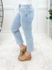 Mary High Rise Crop Straight Light Wash Jeans