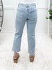 Mary High Rise Crop Straight Light Wash Jeans