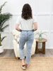 Mary High Rise Crop Straight Jeans