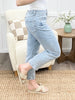 Mary High Rise Crop Straight Jeans