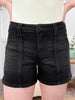 Heather High Rise Utility Shorts