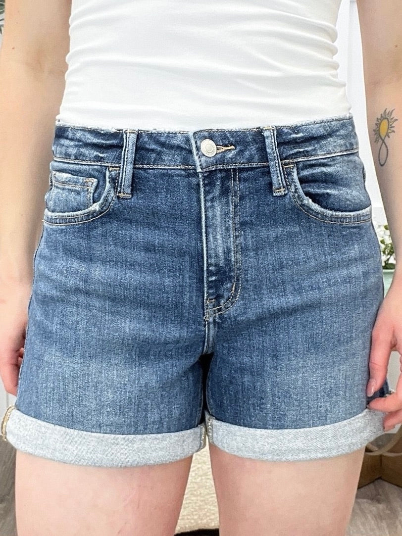 Jackie High Rise Double Cuff Regular Shorts