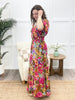 Garden Serenade Maxi Dress - Olive