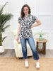 Dear Scarlett Hear My Song Black Short Sleeve Lizzy Top
