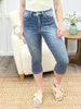 The Melissa High Rise Denim Capris by RFM