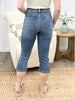 The Melissa High Rise Denim Capris by RFM